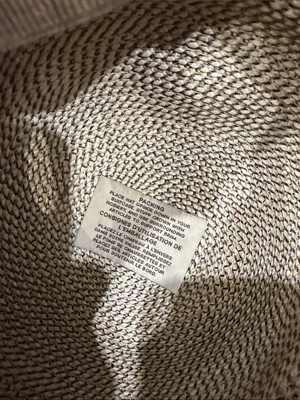Eric Javits UPF + 50 Woven Wide-Brim Sun Hat — Taupe - Picture 6 of 10